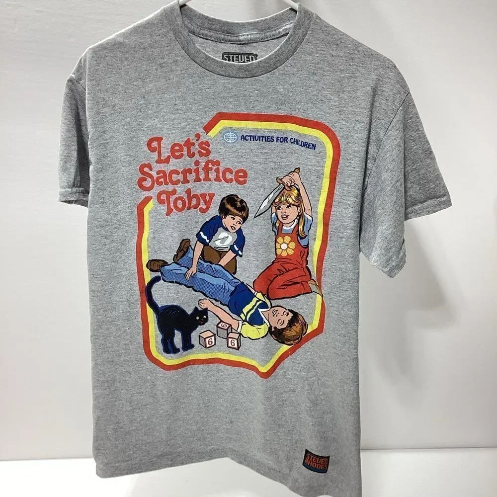 Let's Sacrifice Toby T-Shirt Steven Rhodes Brand Spencers Threadless M